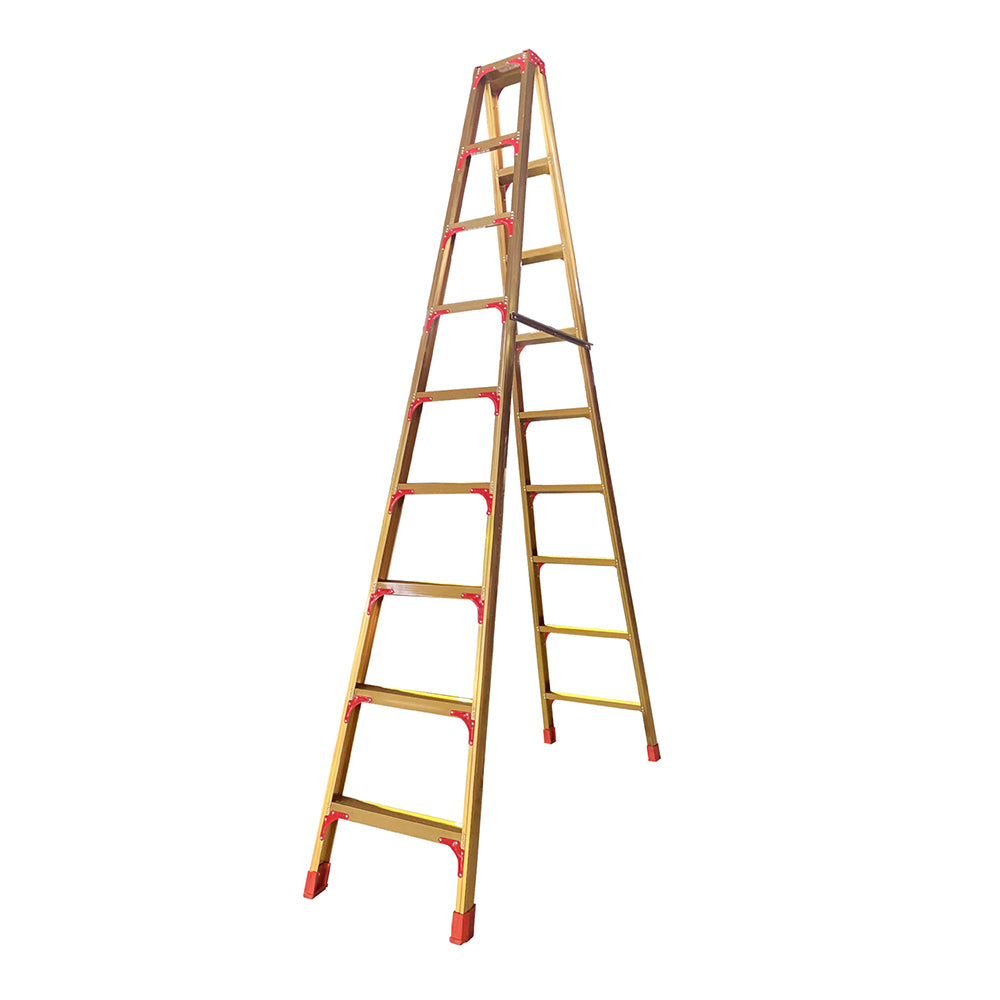 GROVIA L08 3/4/5/6/8/9/10-step Aluminum Alloy Ladder Warehouse Staircase/Household Stairs - Golden