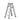 GROVIA 4/5/6-Step Aluminium Folding Ladder - 14.5cm Thick, 15cm Wide Pedal, Anti-Slip Feet - Purple