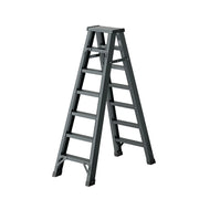 GROVIA 7/8/10-Step Aluminium Folding Ladder - 14.5cm Thick, 15cm Wide Pedal, Anti-Slip Feet - Purple
