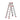 GROVIA 7/8/10-Step Aluminium Folding Ladder - 14.5cm Thick, 15cm Wide Pedal, Anti-Slip Feet - Red