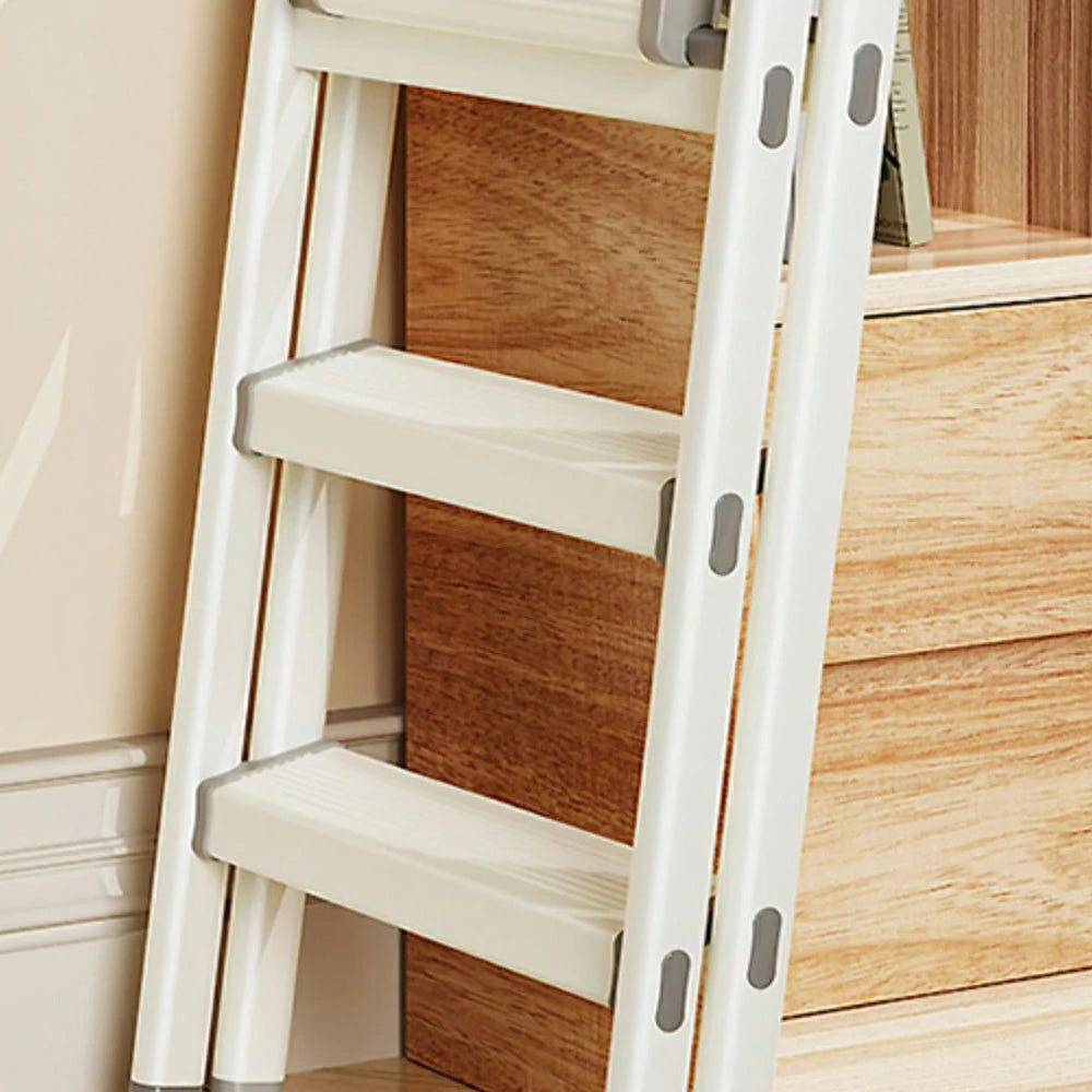 GROVIA LIVARA 3-Step Folding Ladder - Lightweight Aluminium, Space-Saving - Green