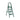 GROVIA 4/5/6-Step Aluminium Folding Ladder - 5cm Slim Design, 18cm Wide Non-Slip Pedal, Anti-Slip Feet - Green