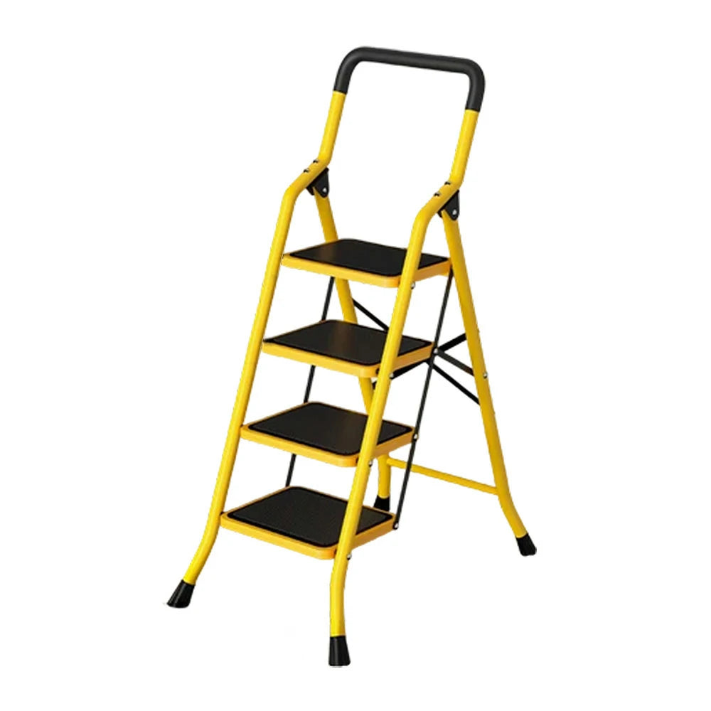 GROVIA 4/5/6 Step Folding Ladder, Aerospace-Grade Aluminum, Anti-Slip Extra-Wide Pedals, Rustproof & Durable Design