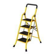 GROVIA 4/5/6 Step Folding Ladder, Aerospace-Grade Aluminum, Anti-Slip Extra-Wide Pedals, Rustproof & Durable Design