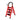 GROVIA 4/5/6 Step Carbon Alloy Steel Folding Ladder, Extra-Wide 27cm Pedals, Tool Tray, Anti-Slip Feet, Heavy-Duty Design - Red