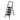 GROVIA 4/5/6-Step Carbon Steel Folding Ladder - 7cm Slim Design, 26cm Wide Non-Slip Pedal, Anti-Slip Feet - Black