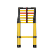 GROVIA 3m/4m/5m Fiberglass Retractable Insulated Ladder – 150kg Capacity, Anti-Slip Pedals, Foldable 6.85cm Design