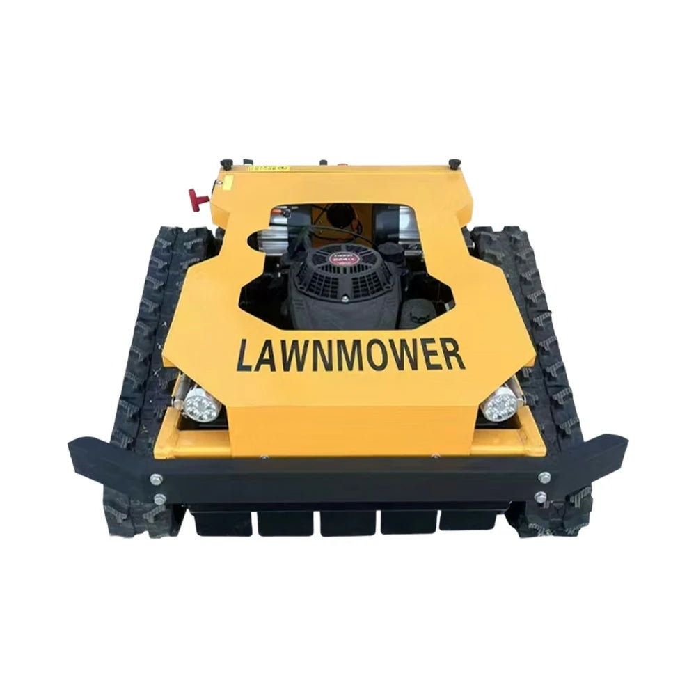 GROVIA 224CC Hybrid Remote Control Lawn Mower, Dual 600W Motors, 9HP Power, 50cm Cutting Width, Self-Charging, Heavy-Duty All-Terrain Design for Large Lawns - Yellow