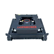 GROVIA 452CC Hybrid Remote Control Lawn Mower, Dual 1000W Motors, 16HP Power, 80cm Cutting Width, Self-Charging, Heavy-Duty All-Terrain Design for Large Lawns - Blue