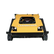 GROVIA 452CC Hybrid Remote Control Lawn Mower, Dual 1000W Motors, 16HP Power, 80cm Cutting Width, Self-Charging, Heavy-Duty All-Terrain Design for Large Lawns - Yellow