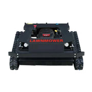 GROVIA 608CC Hybrid Remote Control Lawn Mower, Dual 1200W Motors, 22HP Power, 80cm Cutting Width, Self-Charging, Heavy-Duty All-Terrain Design for Large Lawns - Black