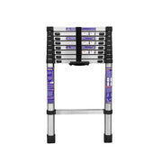 GROVIA Stainless Steel Telescopic Ladder 9/10/11 Step - Anti-Slip Base, Reinforced Frame, Foldable & Portable Design