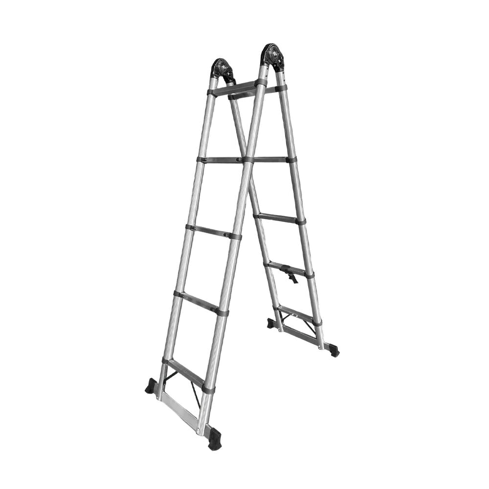 GROVIA Stainless Steel Multi-Purpose Joint Ladder 4/5/8 Step - Anti-Slip Design, Foldable & Heavy-Duty Frame