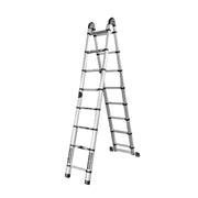 GROVIA Aluminium Multi-Purpose Joint Ladder 8/9/10/11 Step - Heavy-Duty, Anti-Slip, Foldable & Space-Saving Design