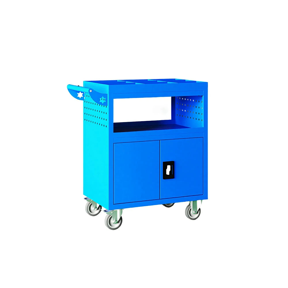 GROVIA Multi-Function Tool Cart Rolling Storage Trolley for Garage Workshop - Blue