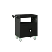 GROVIA Multi-Function Tool Cart Rolling Storage Trolley for Garage Workshop - Black