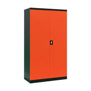 GROVIA 5-Tier Thickened Steel Storage Cabinet 100cm Wide for Bedroom Garage & Utility Storage - Orange