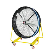 GROVIA Industrial Fan Pedestal Type Powerful Air Circulator Full Copper Motor Metal Safety Grille Low Noise Design