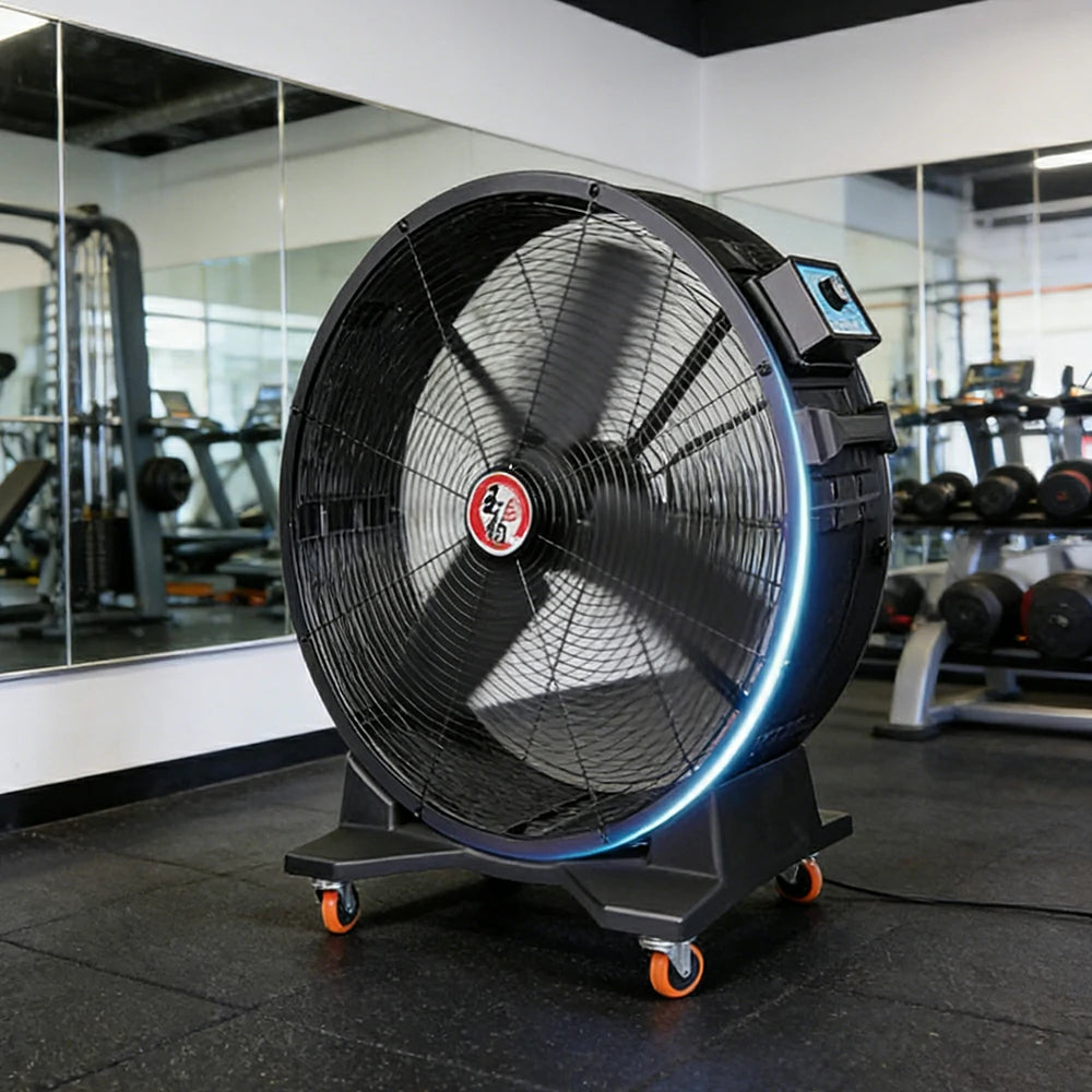 GROVIA Commercial Industrial Fan Fixed Type Air Circulator Full Copper Motor Heavy Duty Metal Frame