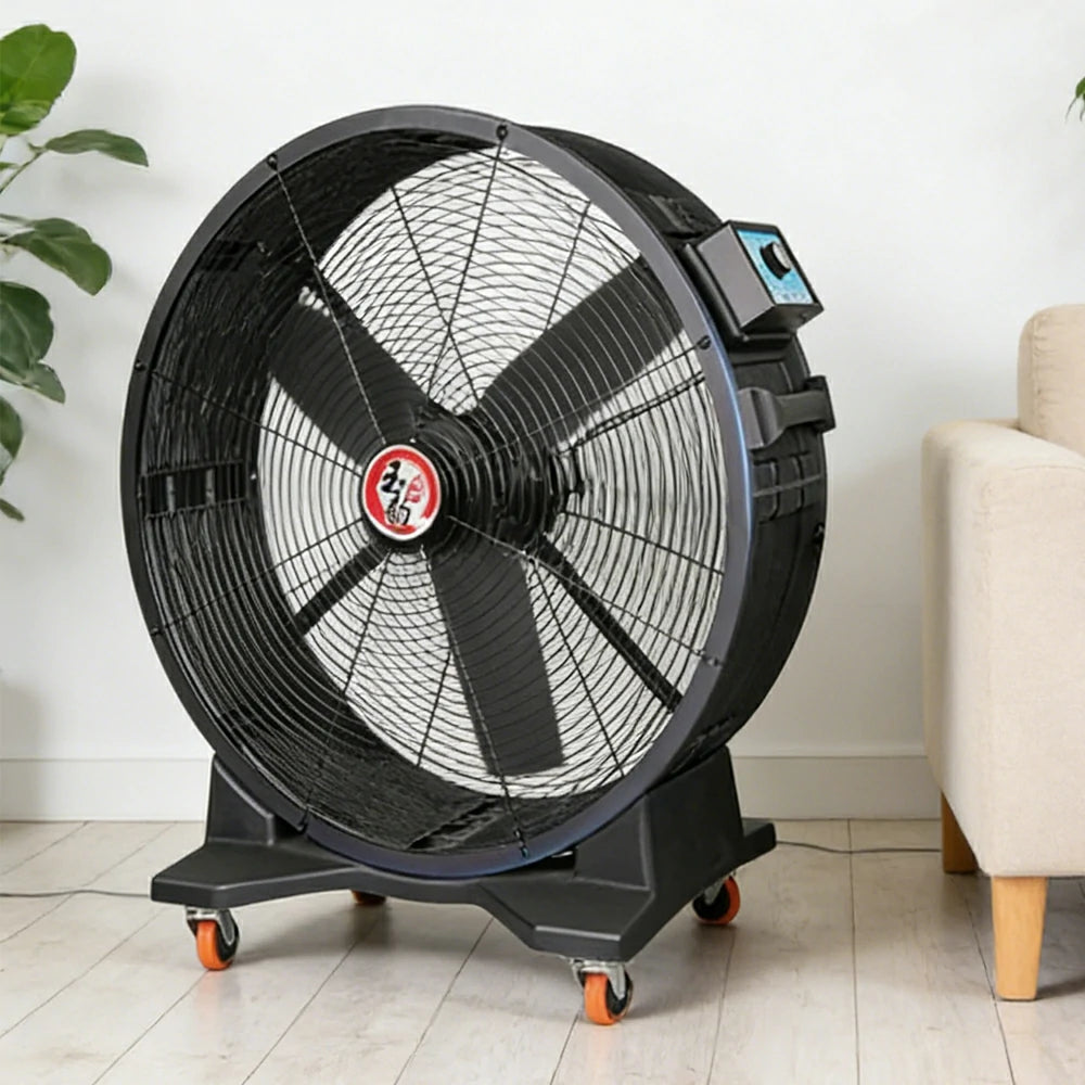 GROVIA Commercial Industrial Fan Fixed Type Air Circulator Full Copper Motor Heavy Duty Metal Frame