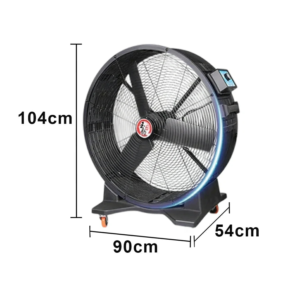 GROVIA Commercial Industrial Fan Fixed Type Air Circulator Full Copper Motor Heavy Duty Metal Frame