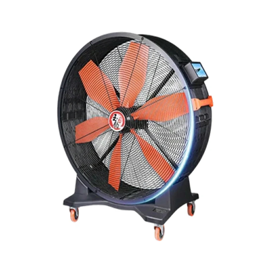GROVIA High Airflow Industrial Fan Fixed Type Full Copper Motor Nylon Blades Metal Safety Design