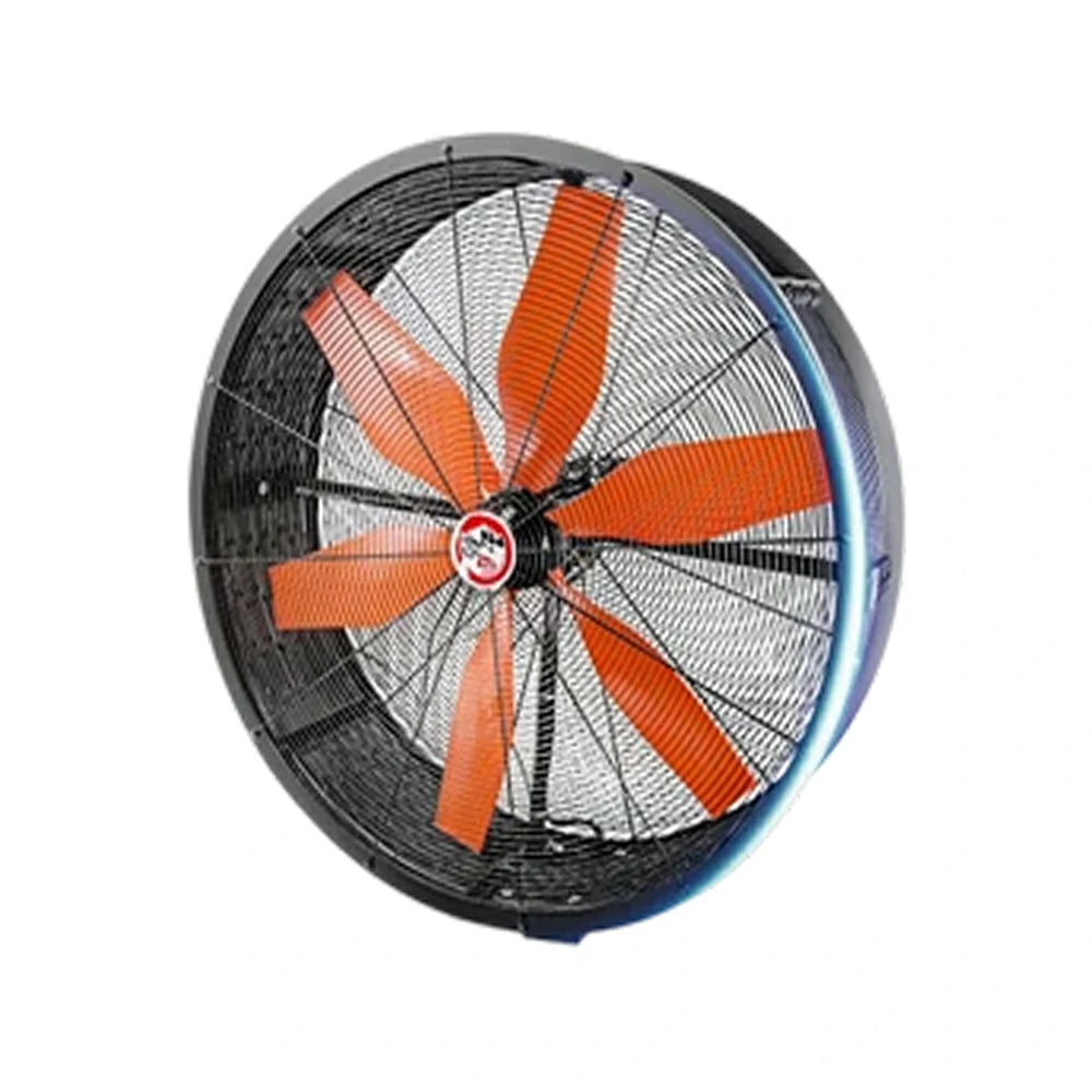 GROVIA Industrial Fan Wall Mounted Oscillating Type Powerful Air Circulator Full Copper Motor Metal Safety Grille Low Noise Design