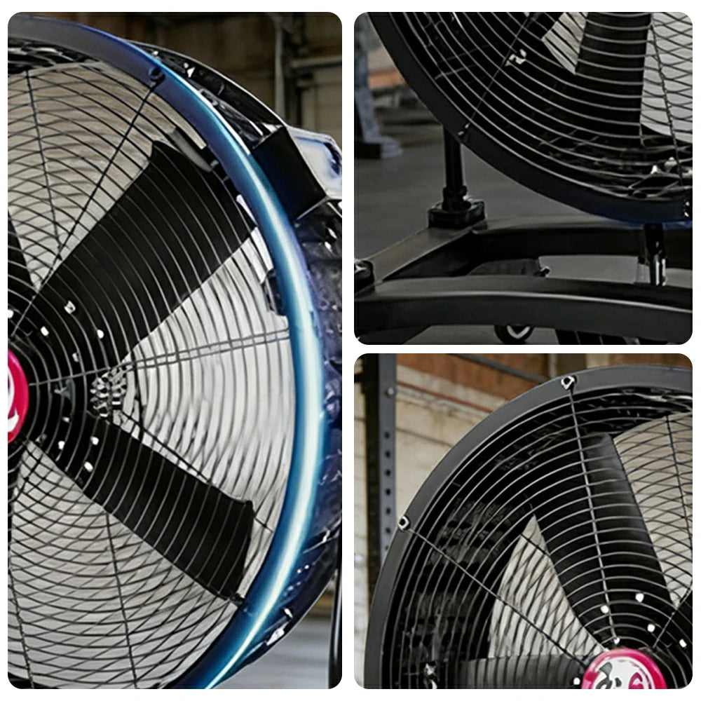 GROVIA Industrial Air Circulator Fan Fixed Type Full Copper Motor Metal Frame Low Noise Design
