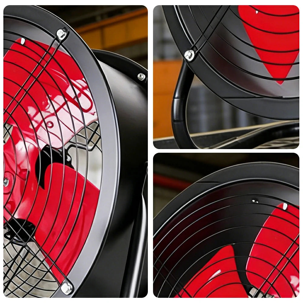 GROVIA Industrial Ventilation Fan Floor Type Adjustable Speed Full Copper Motor Waterproof Dustproof Low Noise Design