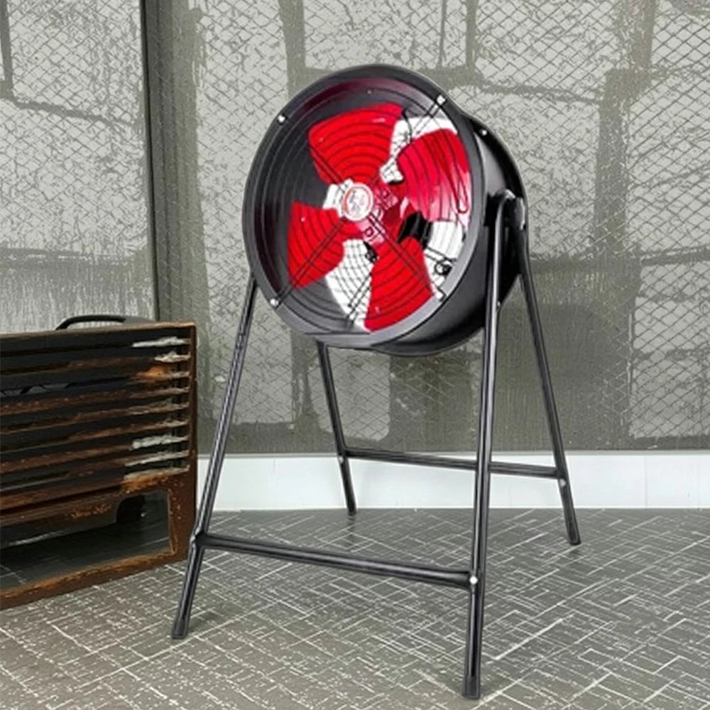 GROVIA Industrial Ventilation Fan Pedestal Type Adjustable Speed Full Copper Motor Waterproof Dustproof Low Noise Design