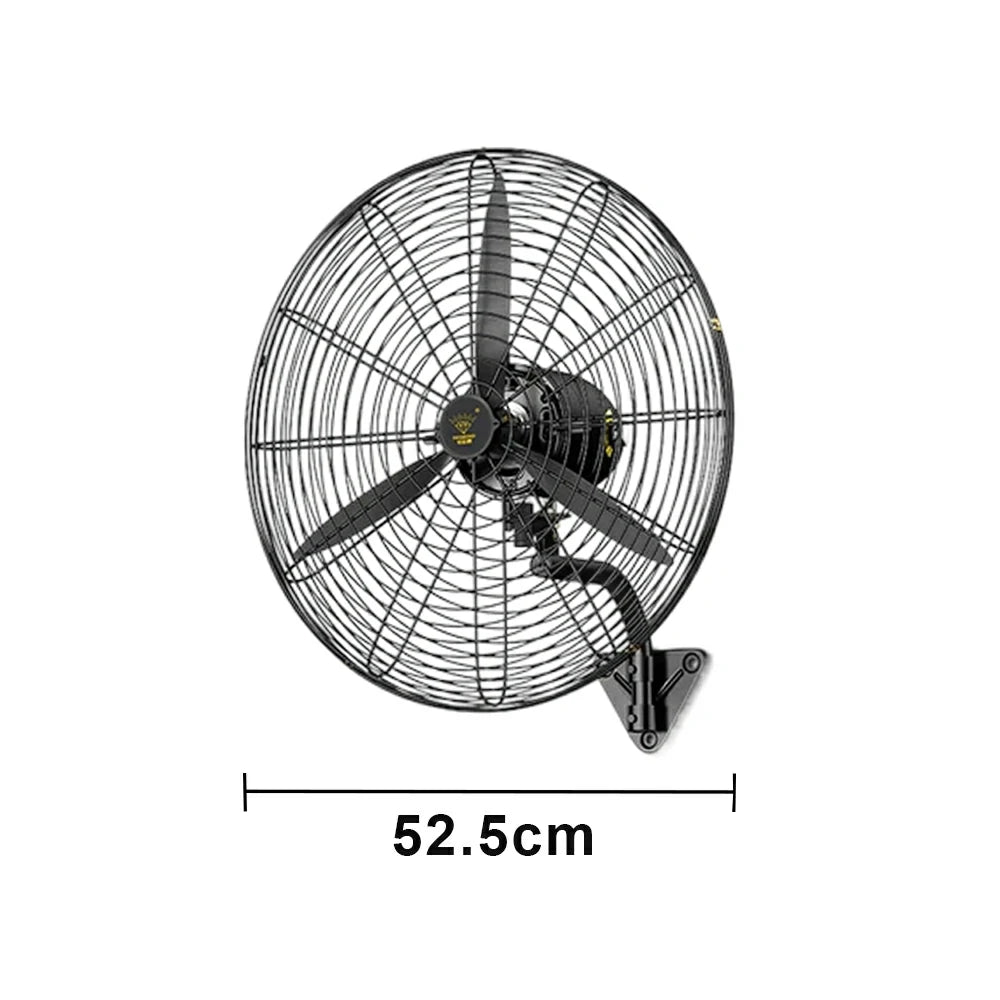 GROVIA Industrial Fan Wall Mounted Dual Ball Bearing Motor Three Speed Settings High Safety Mesh Design