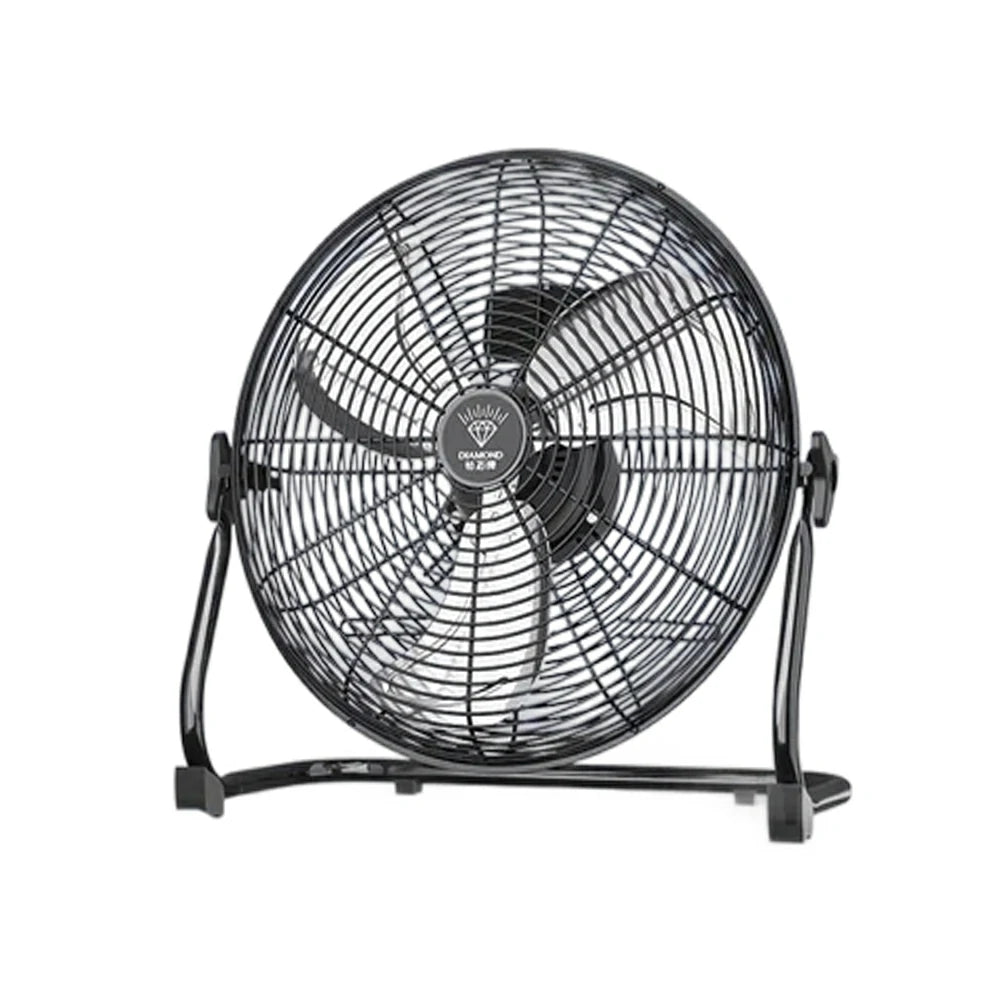 GROVIA 16 Inch Air Circulation Fan Energy Efficient Motor Spiral Blade Multiple Speed High Safety Grille Design - Black