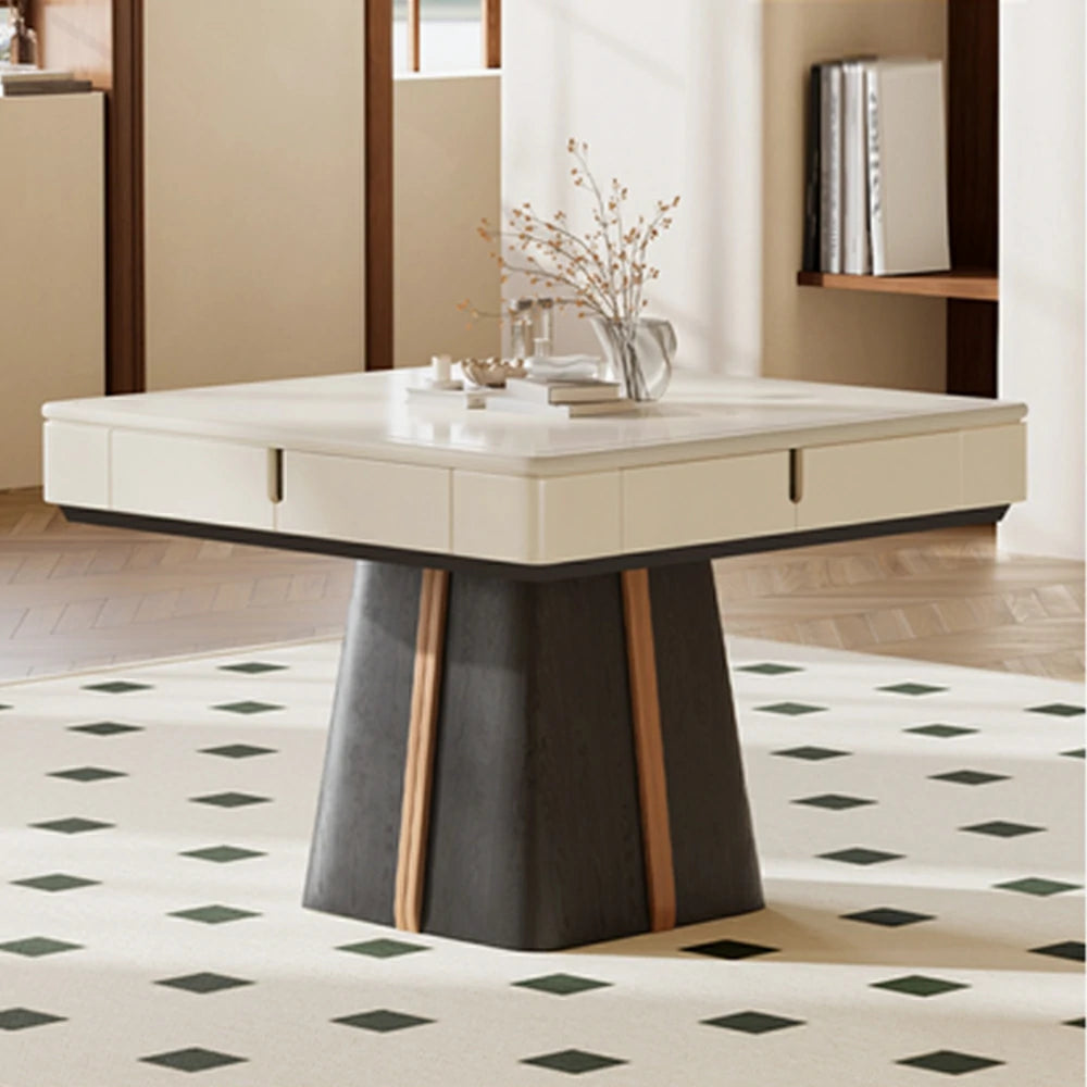 HEXJON 100cm Automatic Mahjong Table/Dining Table/Coffee Table Low Frequency Noise Reduction - Black