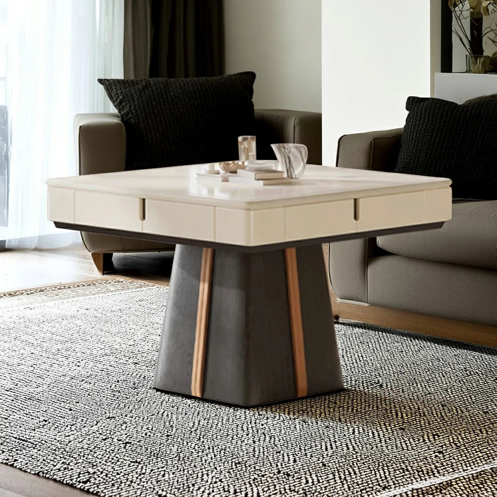 HEXJON 100cm Automatic Mahjong Table/Dining Table/Coffee Table Low Frequency Noise Reduction - Black