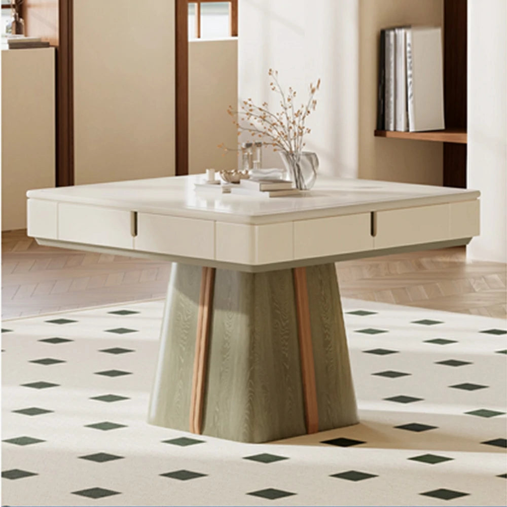 HEXJON 100cm Automatic Mahjong Table/Dining Table/Coffee Table Low Frequency Noise Reduction - Green