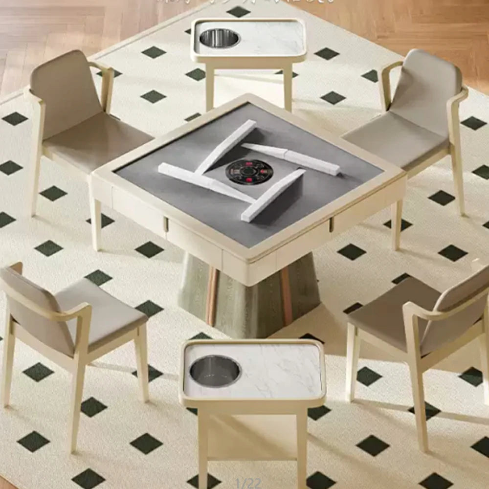 HEXJON 100cm Automatic Mahjong Table/Dining Table/Coffee Table Low Frequency Noise Reduction - Green