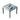 HEXJON 101cm Automatic Mahjong Table - Tempered Glass Top,Noise-Reducing Velvet Surface, Modern Square Design - Blue