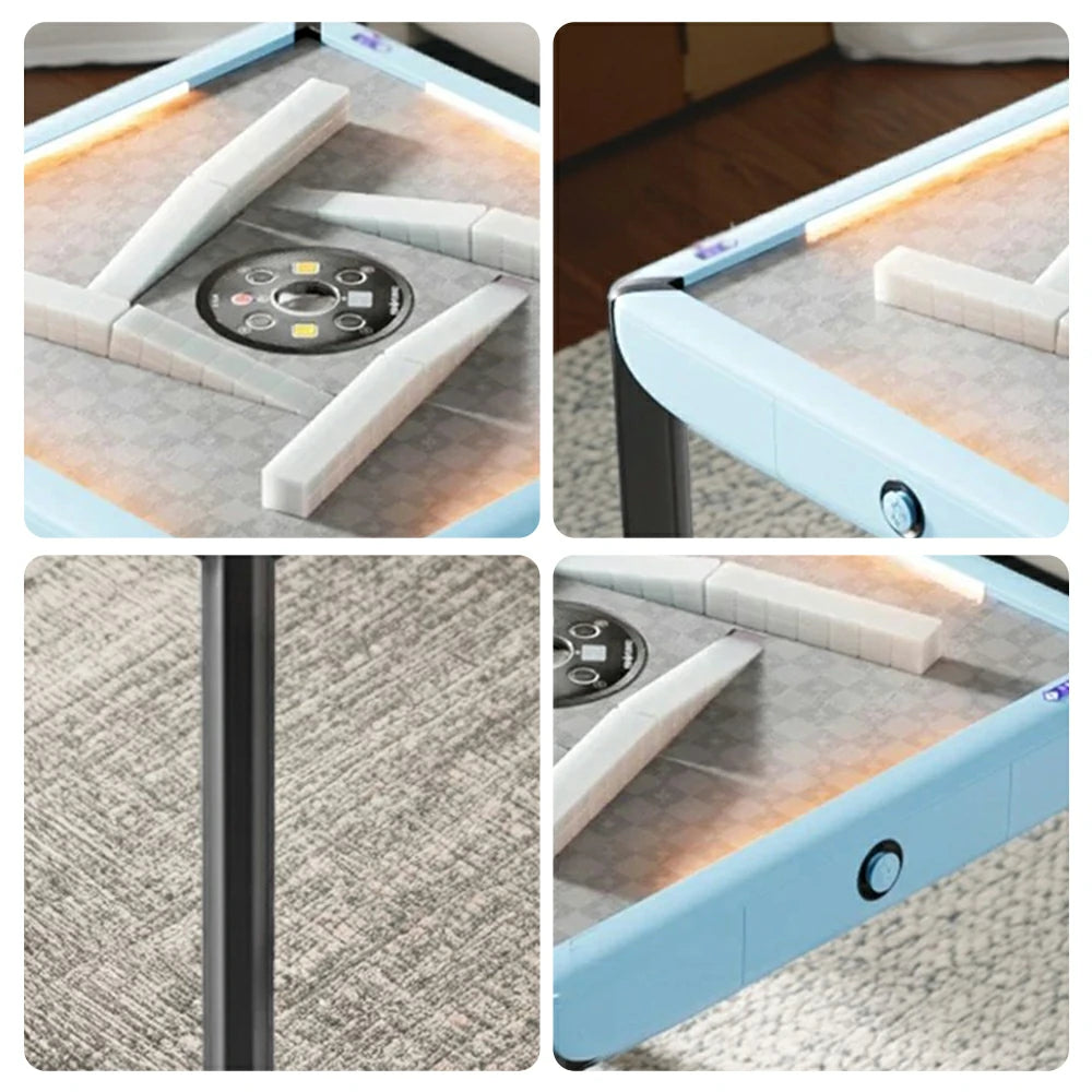 HEXJON 101cm Automatic Mahjong Table  W/ LED Light