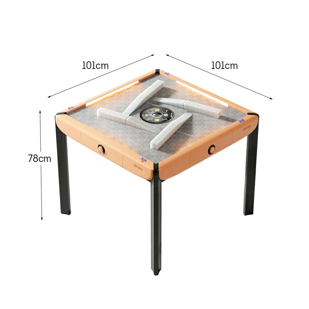 HEXJON 101cm Automatic Mahjong Table  W/ LED Light
