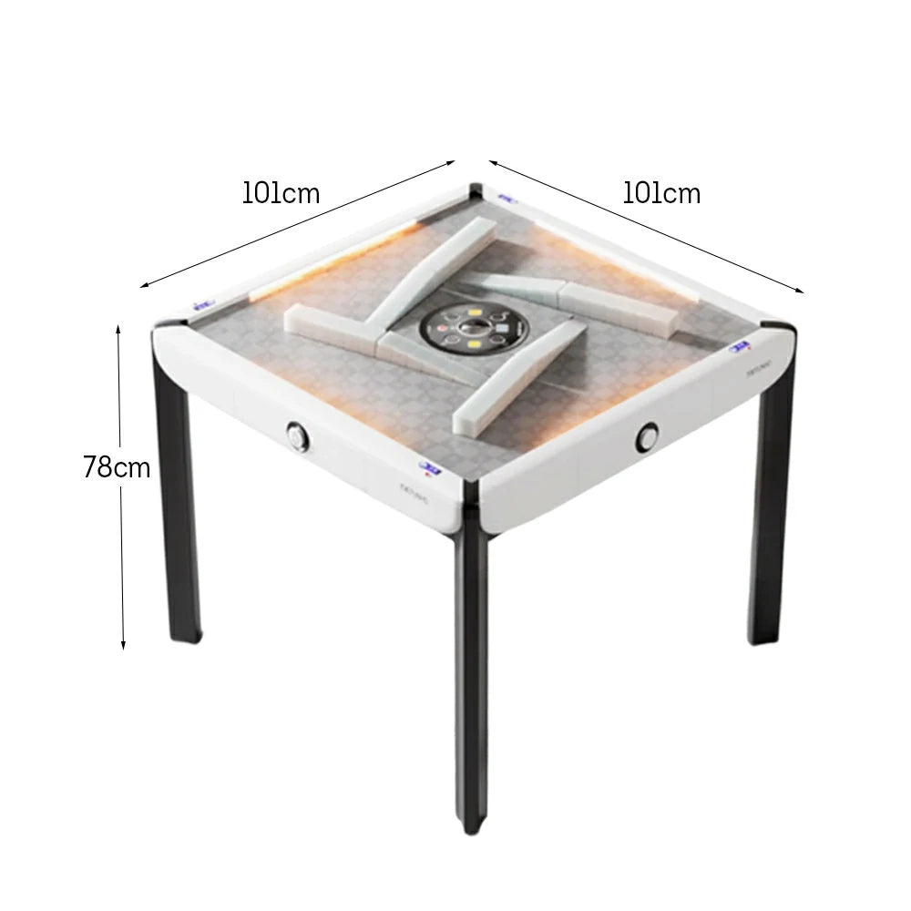 HEXJON 101cm Automatic Mahjong Table  W/ LED Light