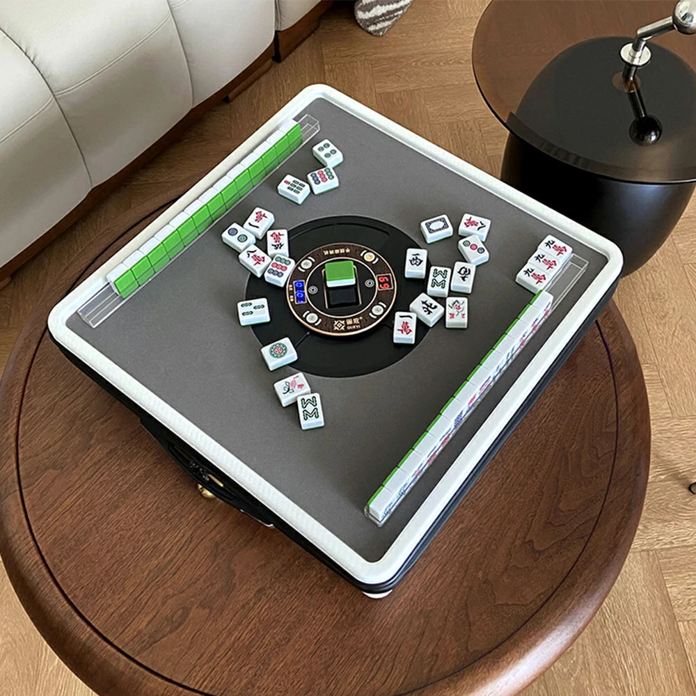 HEXJON ST Portable Hand-Carried Automatic Mahjong Table Perfect for Travel and Outdoor Fun