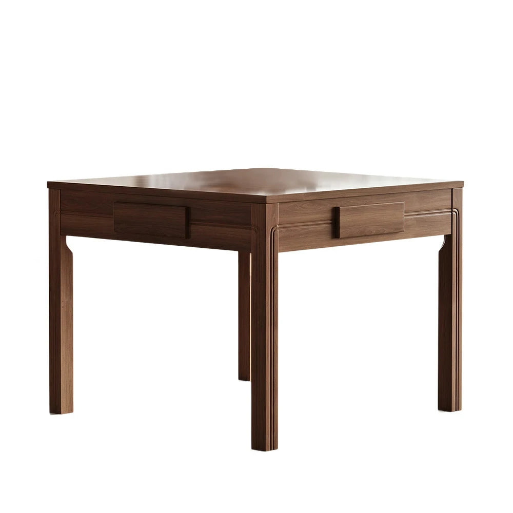 HEXJON 96 x 96 cm Asian Style Automatic Mahjong Table, Low Noise Design, Solid Wood Frame, Elegant and Durable
