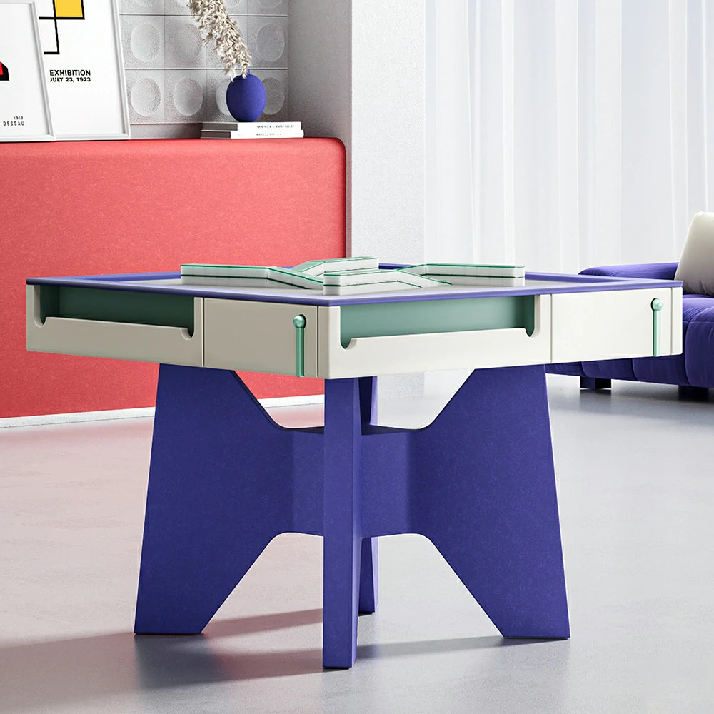 HEXJON 107cm Automatic Mahjong Table/Dining Table/Coffee Table Solid Wood Base Frame