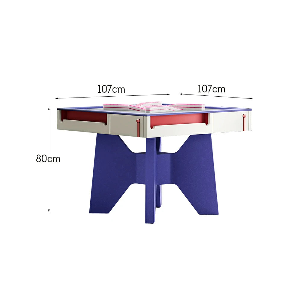 HEXJON 107cm Automatic Mahjong Table/Dining Table/Coffee Table Solid Wood Base Frame