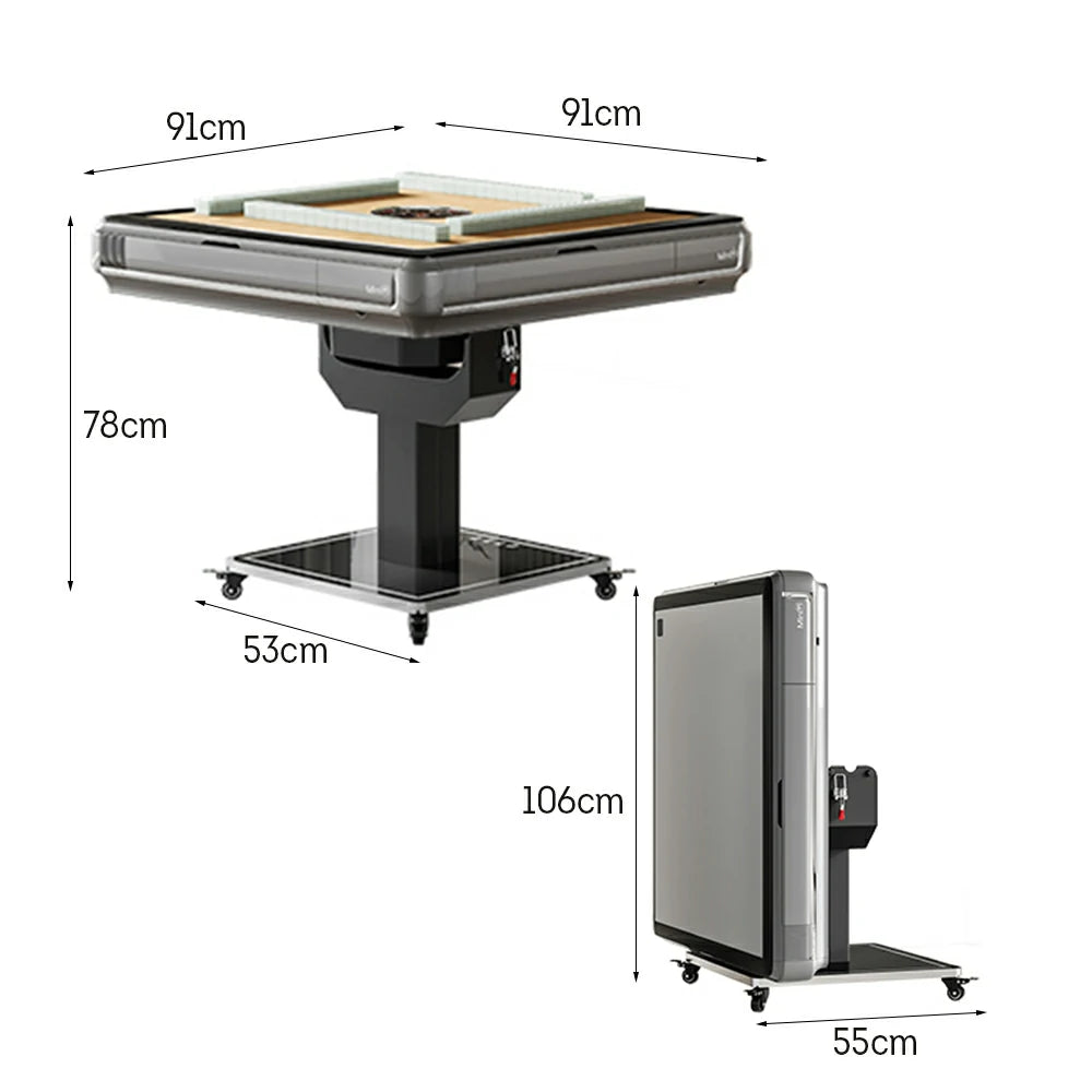 HEXJON 91cm Automatic Mahjong Table/Dining Table Foldable Design