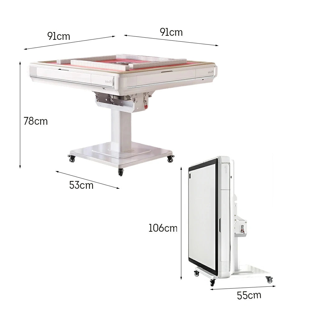HEXJON 91cm Automatic Mahjong Table/Dining Table Foldable Design