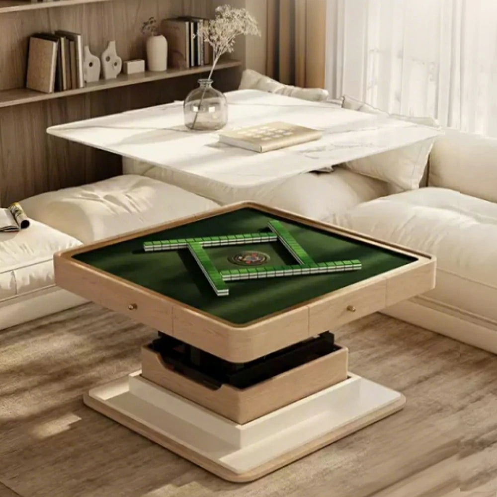 HEXJON 105cm Automatic Mahjong Table/Dining Table/Coffee Table Height Adjustable