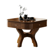 HEXJON 100 x 100 cm Asian Style Automatic Mahjong Table, Low Noise Design, Solid Wood Frame, Elegant and Durable