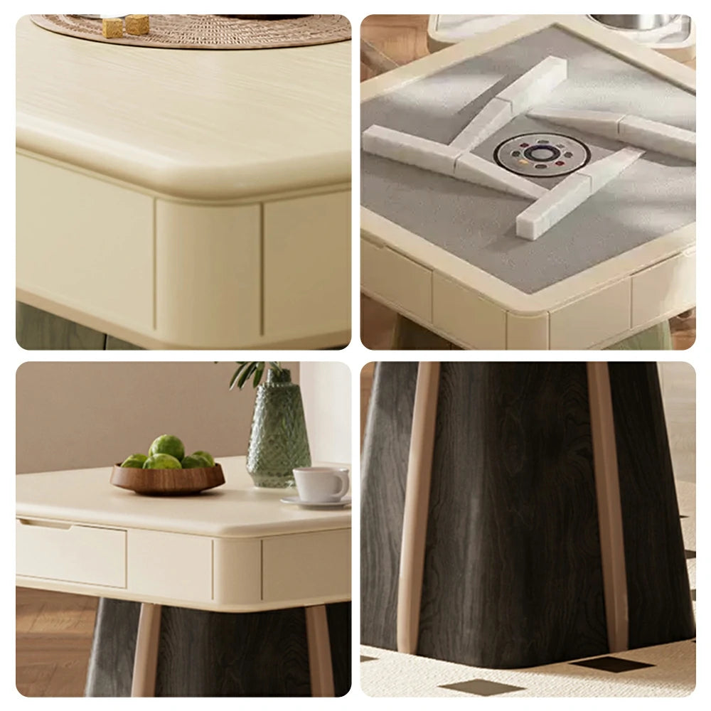 HEXJON 96.2cm Automatic Mahjong Table/Dining Table Low-frequency Noise Reduction