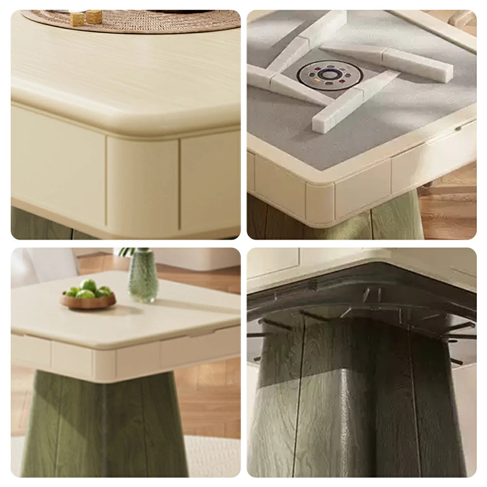 HEXJON 96.2cm Automatic Mahjong Table/Dining Table Low-frequency Noise Reduction